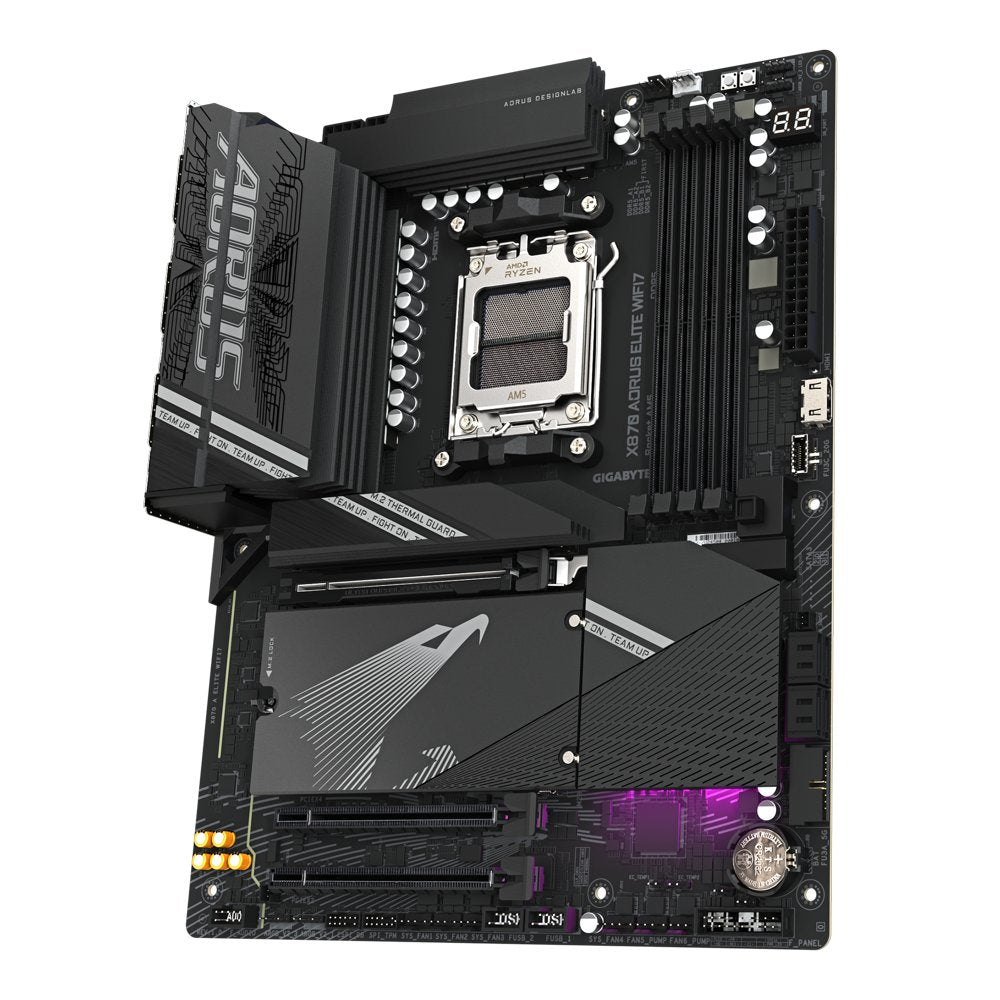 Gigabyte X870 A ELITE WIFI7 | Socket AM5 | AMD X870 | 4xDDR5 | ATX | Moederbord