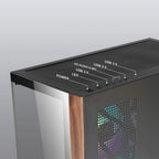 Case Azza Neptun 491 | Midi Tower | RGB | Zwart en Hout