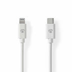 Nedis CCGL39650WT20 | Lightning-naar-USB-C kabel | 2 m | Lightning Male naar USB-C Male | Opladen en synchroniseren | Wit