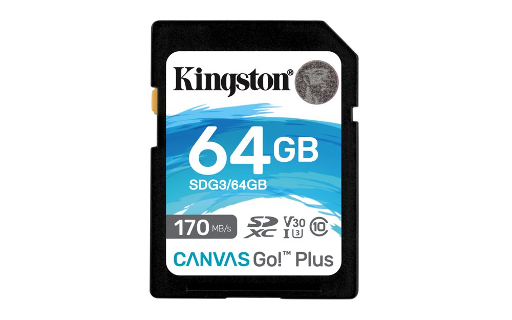 Kingston Canvas Go! Plus SD-kaart | 64GB | UHS-I Klasse 10
