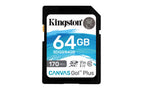 Kingston Canvas Go! Plus SD-kaart | 64GB | UHS-I Klasse 10