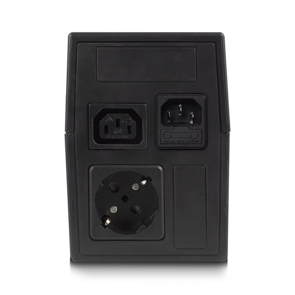 ACT AC2305 Line-Interactive UPS | 600 VA | 2 Stopcontacten (1x C13, 1x Type F) | AVR Spanningstabilisatie | Bescherming tegen