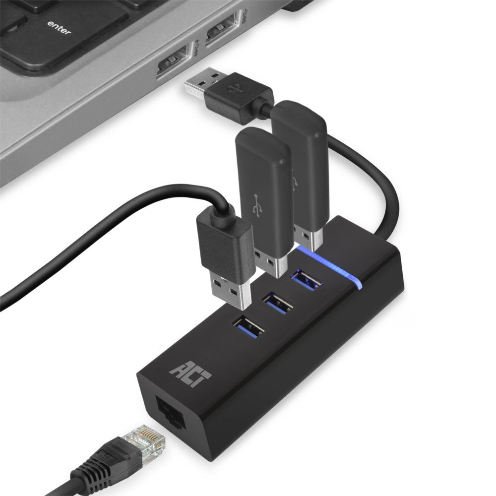 ACT AC6310 | USB 3.2 Gen 1 Interface Hub | Type-A | 5 Gbps | Zwart