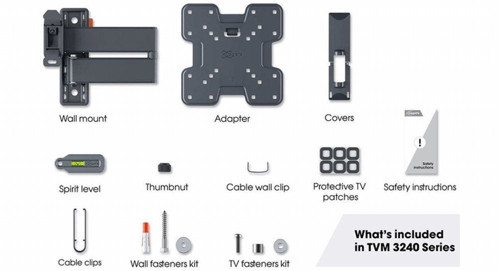 Vogel's Comfort TVM3245 | Draai- en kantelbare TV-beugel | 19-43" | max 15kg | VESA 400x400