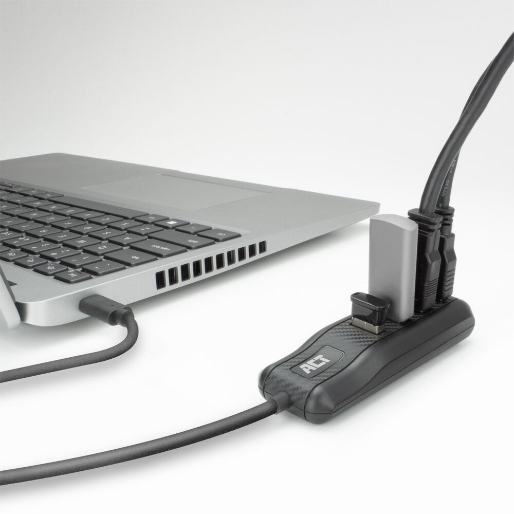 ACT AC6420 | USB 3.2 Gen 1 (3.1 Gen 1) Type-C Interface Hub | 5000 Mbit/s | Zwart