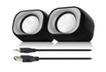 Eminent EM3513 | 2.0 Luidsprekerset | Compact Stereo Geluid | 34W RMS