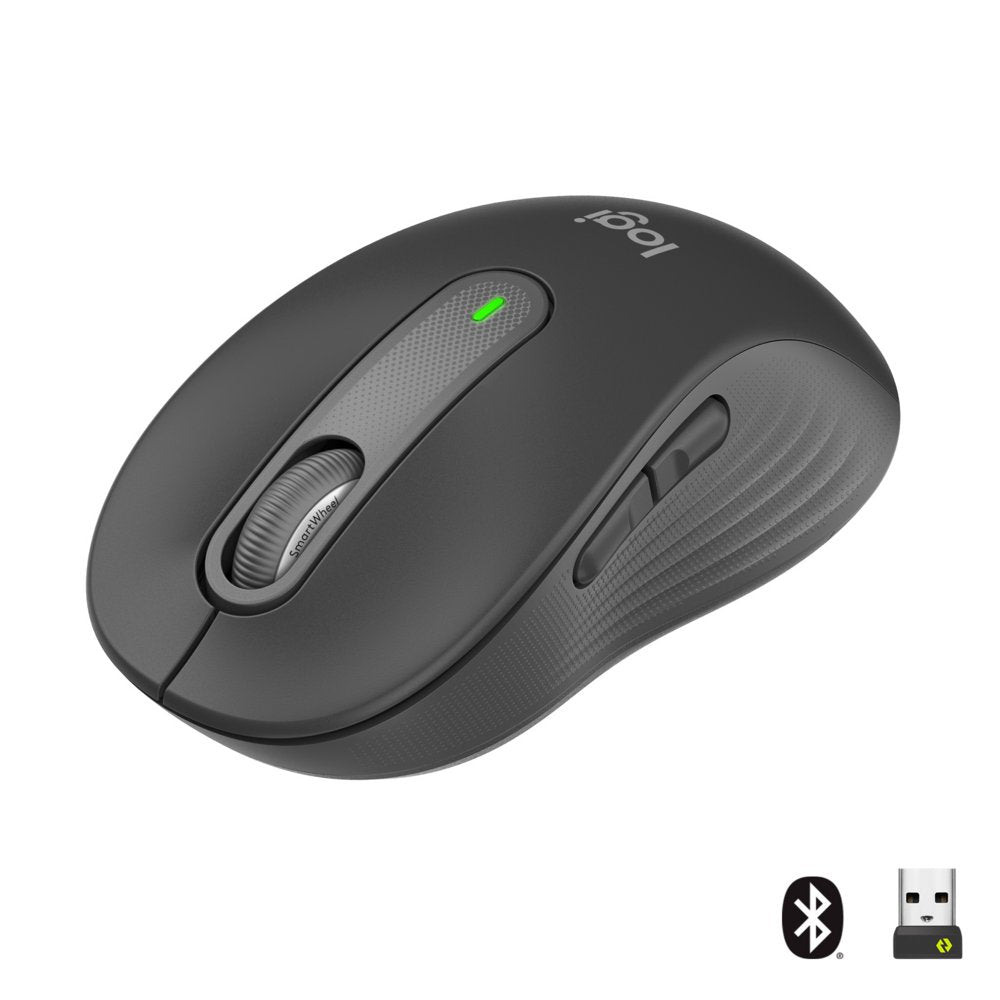 Logitech Signature M650 | Draadloze Muis | RF-Draadloos + Bluetooth | 1000 DPI | Grafiet