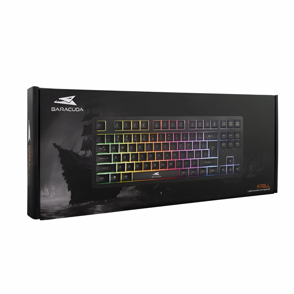 Baracuda KRILL RGB | Tenkeyless Bedraad Gaming Toetsenbord | QWERTY | Zwart