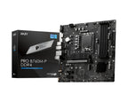 MSI PRO B760M-P | Socket LGA 1700 | Intel B760 | 4xDDR4 | Micro-ATX | Moederbord