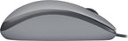 Logitech M110 Silent | Bekabelde Muis | Links- en Rechtshandig | USB-A | 1000 DPI | Grijs