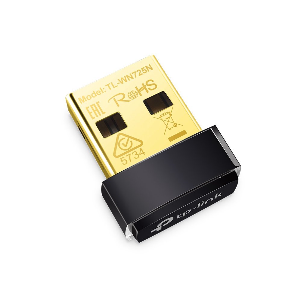 TP-Link TL-WN725N | Wi-Fi 4 Nano USB-adapter | 150 Mbps | 2,4 GHz | USB 2.0