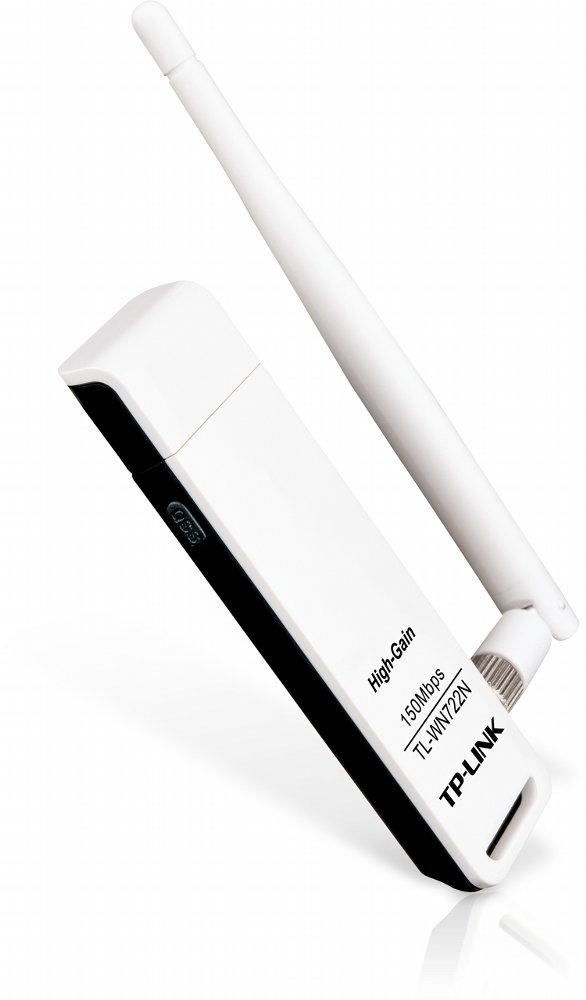 TP-Link TL-WN722N | Wi-Fi 4 USB-adapter | 150 Mbps | 2,4 GHz | USB 2.0 | Zwart