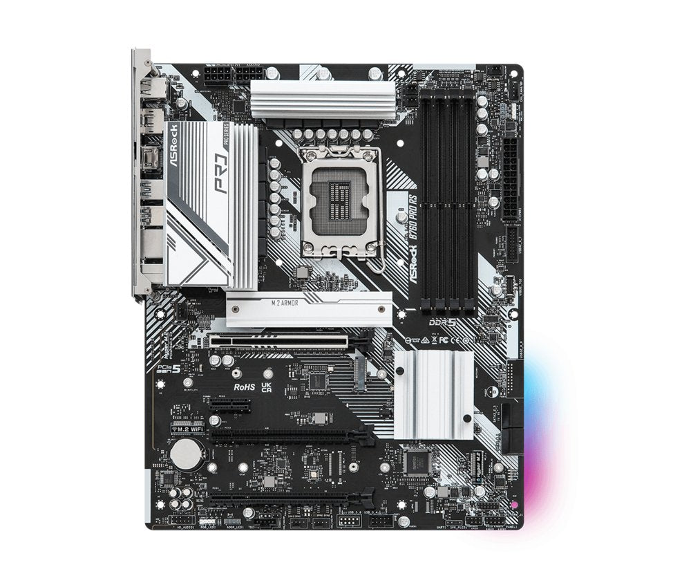 Asrock B760 PRO RS | Socket LGA 1700 | Intel B760 | 4xDDR5 | Micro-ATX | Moederbord