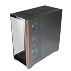 Case Azza Neptun 491 | Midi Tower | RGB | Zwart en Hout
