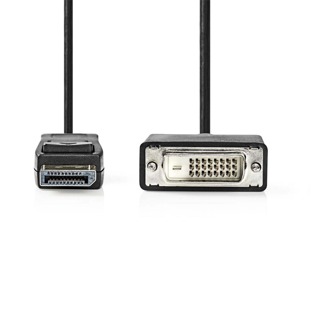 Nedis CCGL37200BK20 | DisplayPort-naar-DVI-D video kabel | 2 m | DisplayPort Male naar DVI-D 24+1-pin Male | Full HD 1080p | 