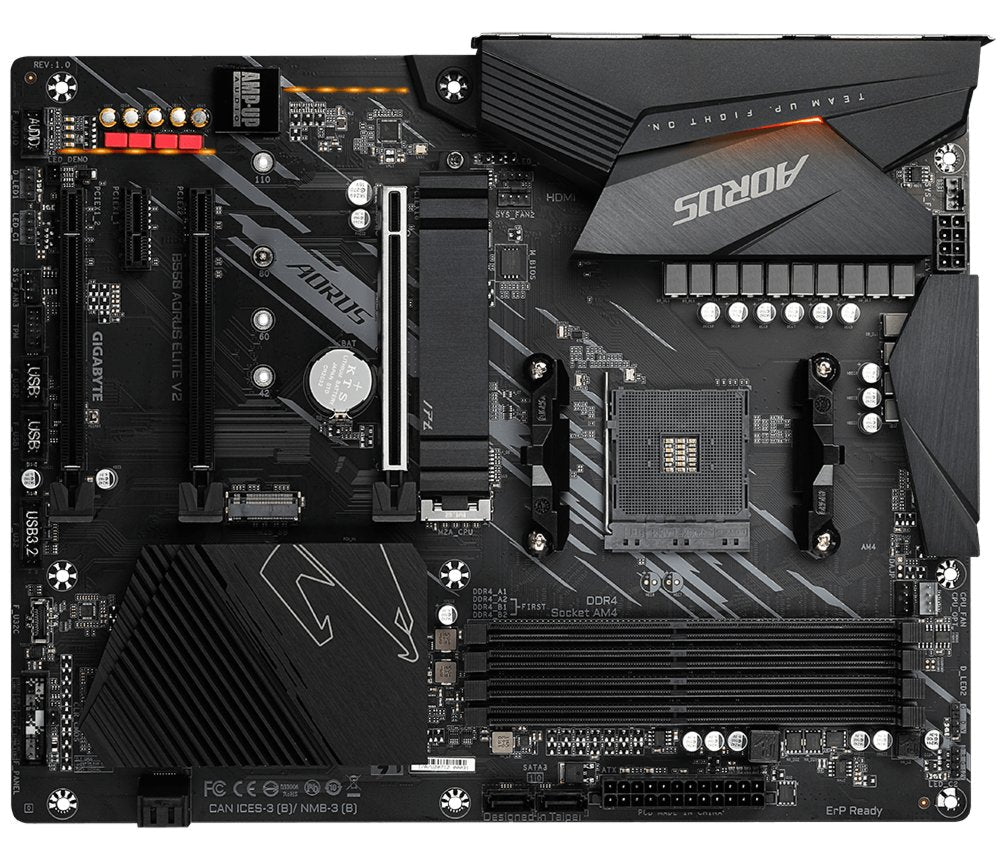 Gigabyte B550 AORUS ELITE V2 | Socket AM4 | AMD B550 | 4xDDR4 | ATX | Moederbord