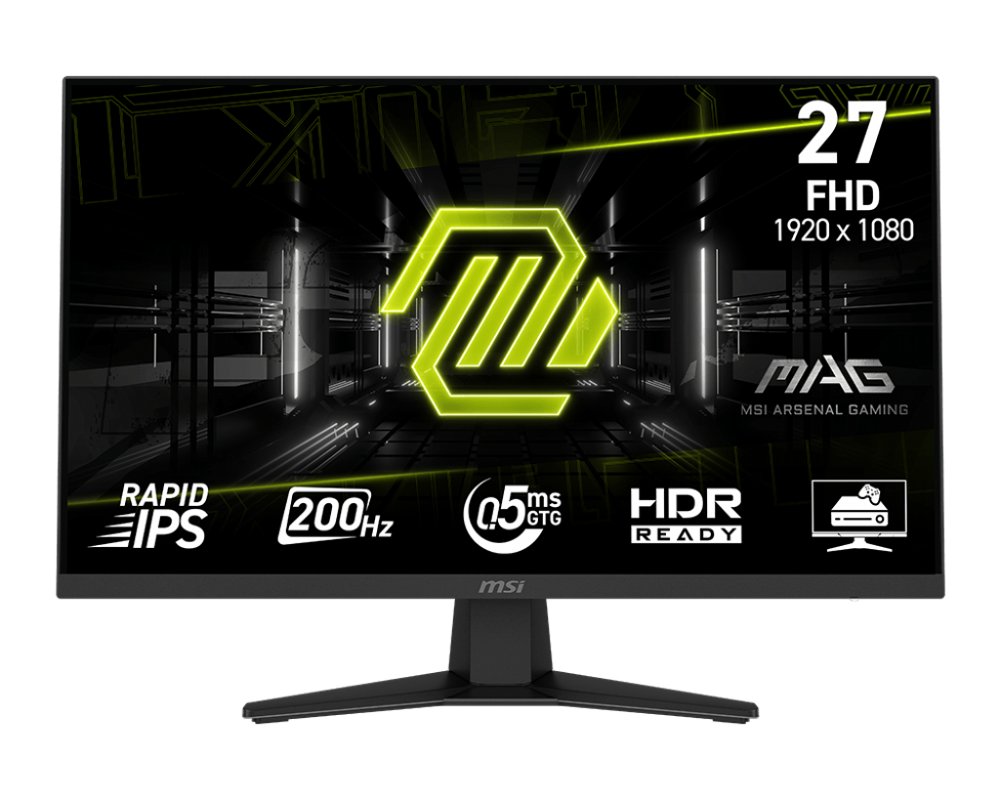 MSI MAG 274F | 27" | Full HD IPS | 200 Hz | DisplayPort | HDMI | Gaming Monitor | Zwart