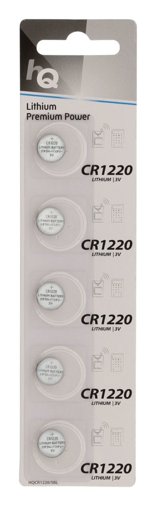 HQ HQCR1220/5BL | CR1220 Knopcelbatterij | 5 Stuks