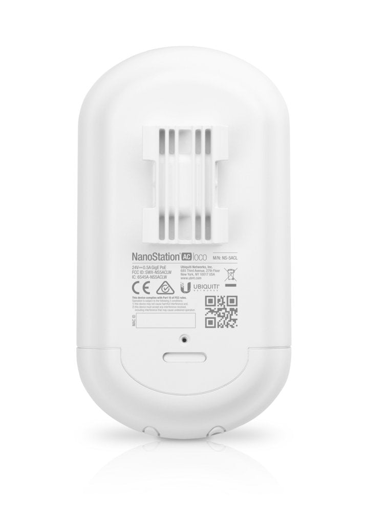 Ubiquiti airMAX NanoStation 5AC Loco | WiFi 5 Outdoor Access Point | 1000 Mbit/s | Passief PoE | Inclusief Mastmontageset