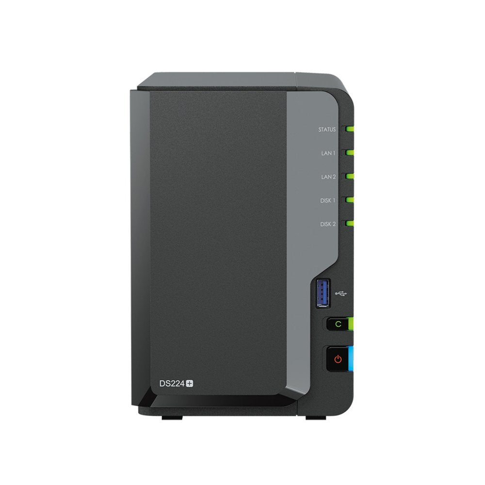 Synology DiskStation DS224+ NAS | 2 Drive Bays | Intel J4125 | 2x Gigabit Ethernet | Zwart