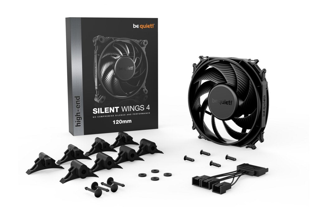 be quiet! Silent Wings 4 | 120mm Behuizingsventilator | Zwart | Single Pack (1 stuk)