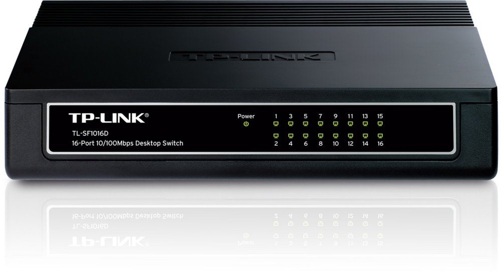 TP-Link TL-SF1016DS | Unmanaged Switch | 16 Poorten | Fast Ethernet (10/100 Mbps)