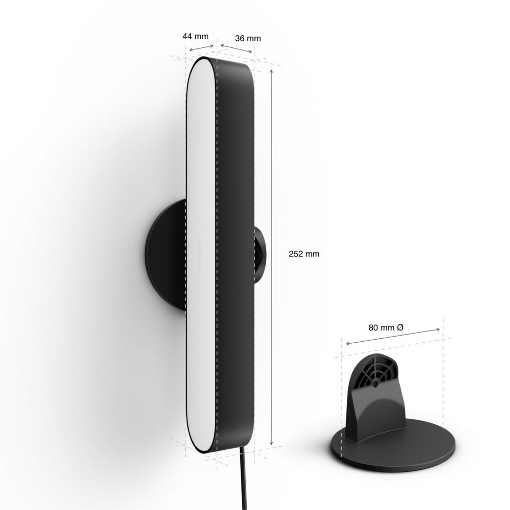 Philips Hue Play | Lichtbalk Dubbelpack | EU/UK Stekker | RGB | Bluetooth & Zigbee | Zwart