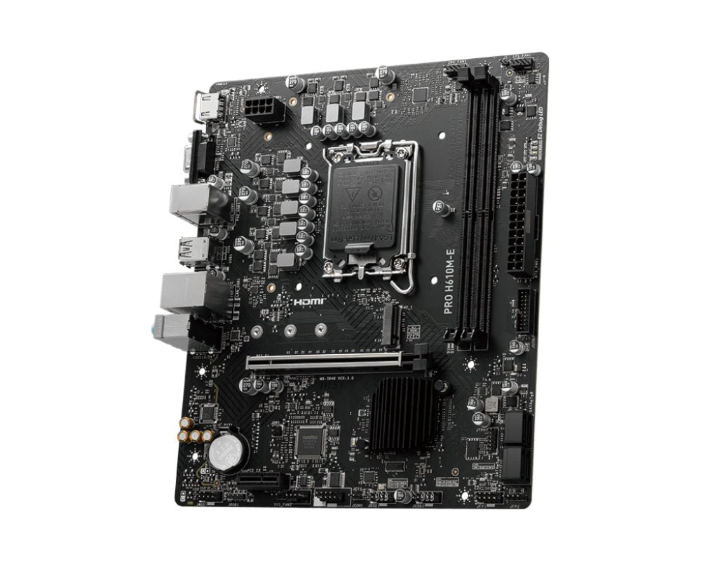 MSI PRO H610M-E | Socket LGA 1700 | Intel H610 | 2xDDR5 | Micro-ATX | Moederbord