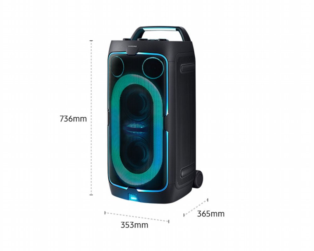 Samsung Sound Tower MX ST50F/XN | Bluetooth Party Speaker | 240W | Tot 18 Uur Accuduur | IPX4 Spatwaterbestendig | Karaoke & 