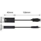 ACT AC7555 DisplayPort naar HDMI Adapter | Female | 4K | Zip Bag