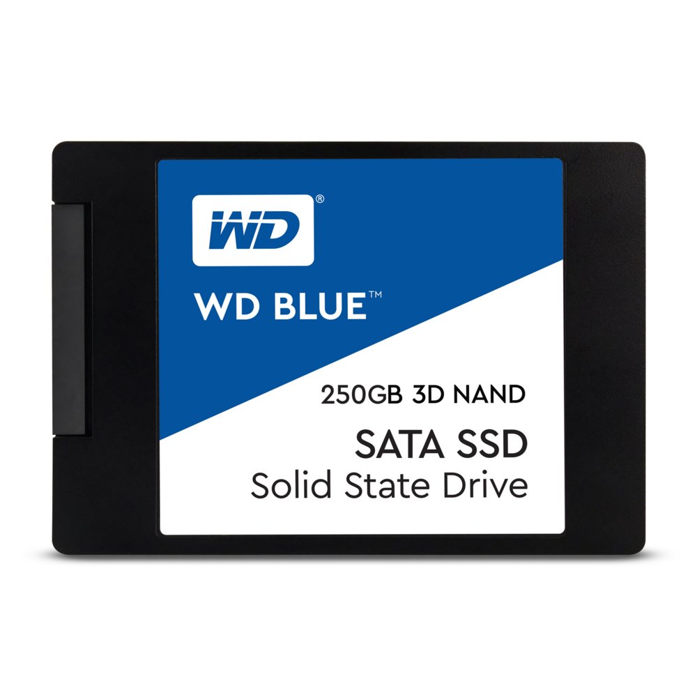 Western Digital Blue | 250GB SATA SSD | 2.5'' | 555MB/s Lezen | 440MB/s Schrijven