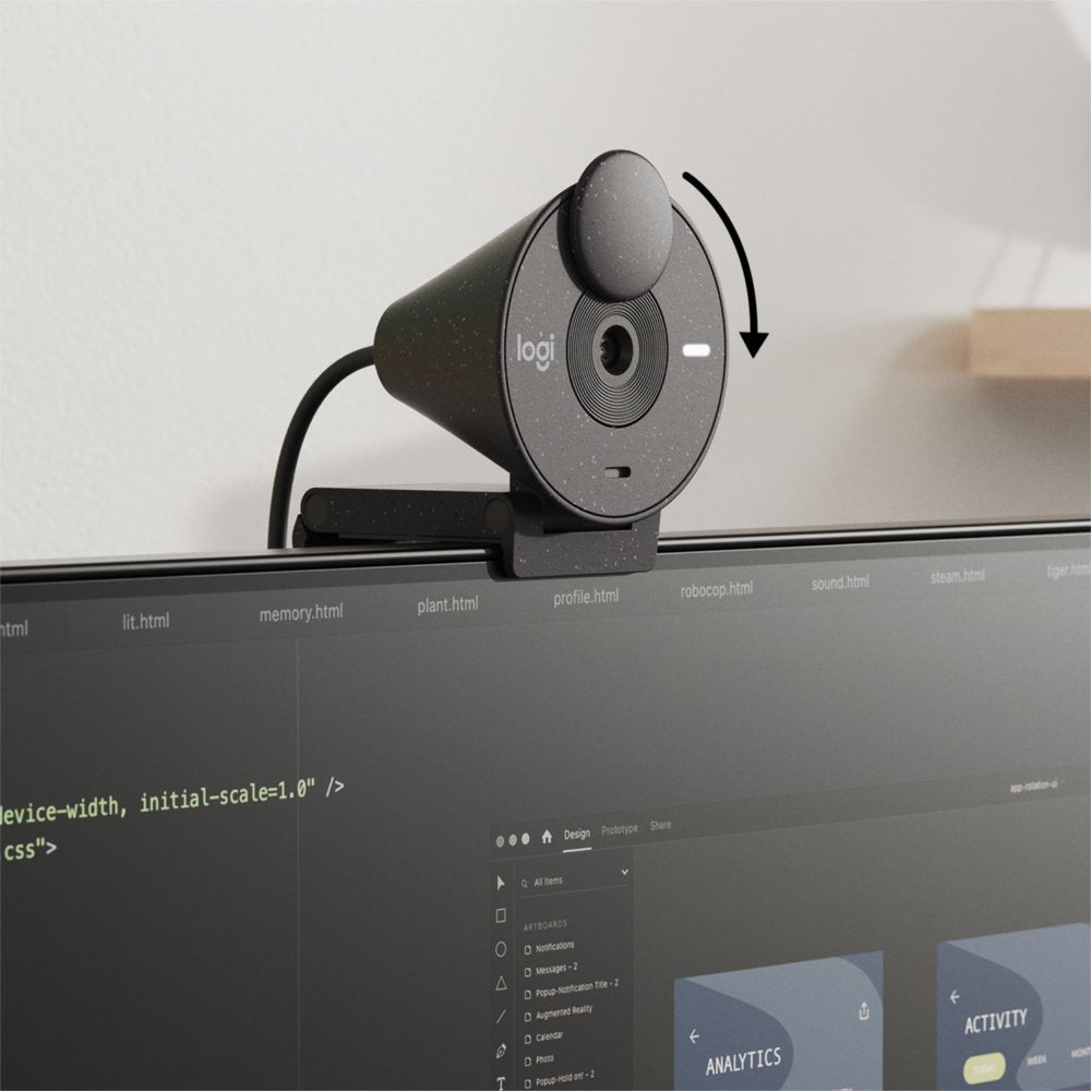 Logitech Brio 300 | 1080P 30FPS USB-C Webcam met Microfoon
