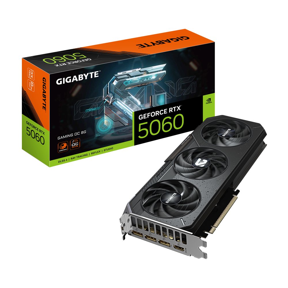 GIGABYTE GeForce RTX 5060 GAMING OC | 8GB GDDR7 | DLSS 4 | Videokaart | Nvidia GPU