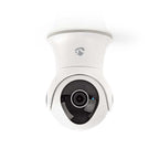 Nedis WIFICO20CWT | Wi-Fi Smart IP-buitencamera | Full HD 1080p | PTZ | Nachtzicht 15 m | Tweeweg-audio | IP65 | Wit