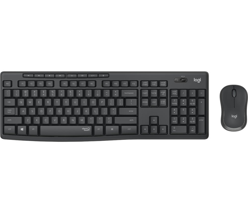 Logitech MK295 Silent | Draadloze Muis-en-Toetsenbordcombo | USB-ontvanger | QWERTY | Zwart