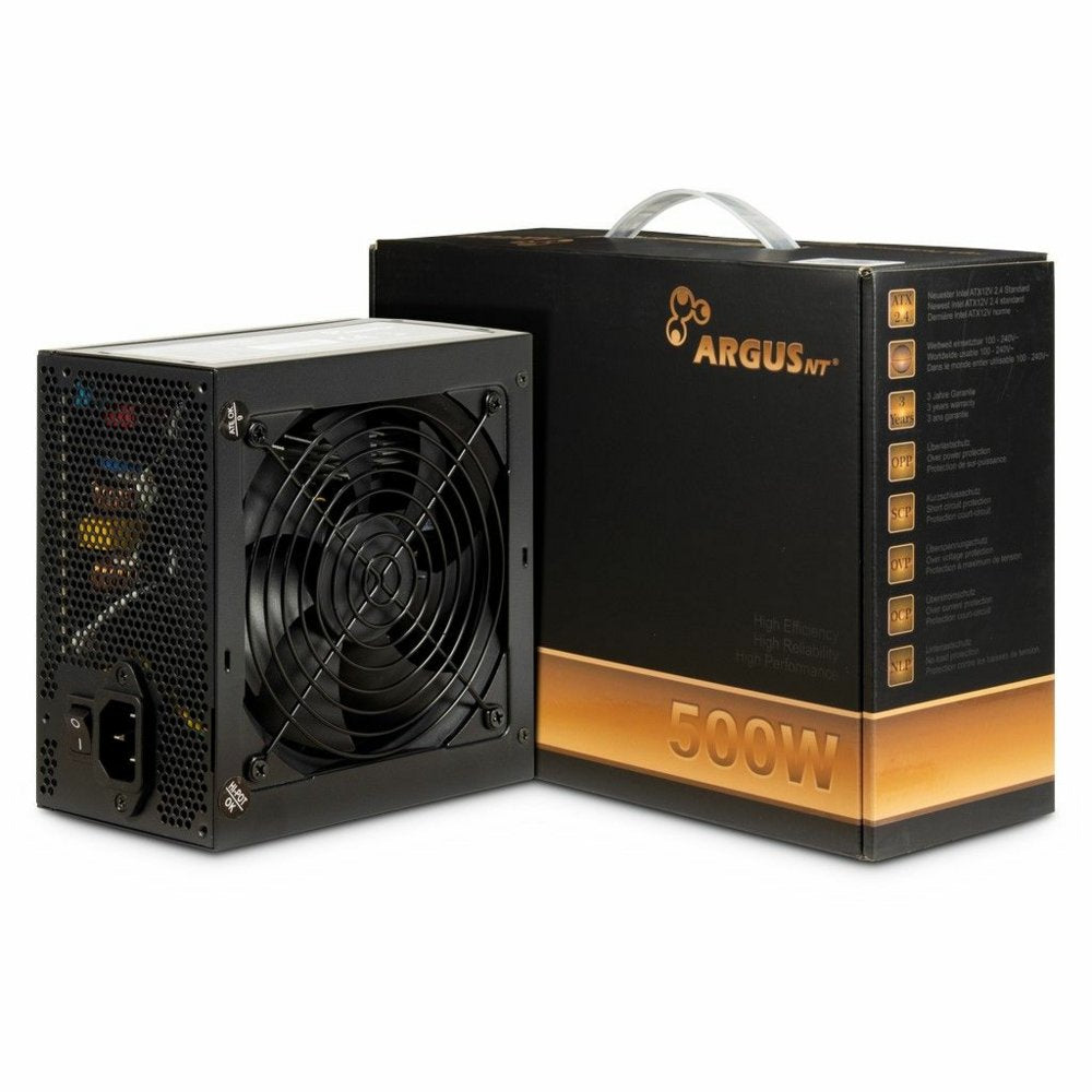 Inter-Tech ArgusNT BPS-500 | 500 Watt Bronze ATX PSU | Power Supply | Voeding
