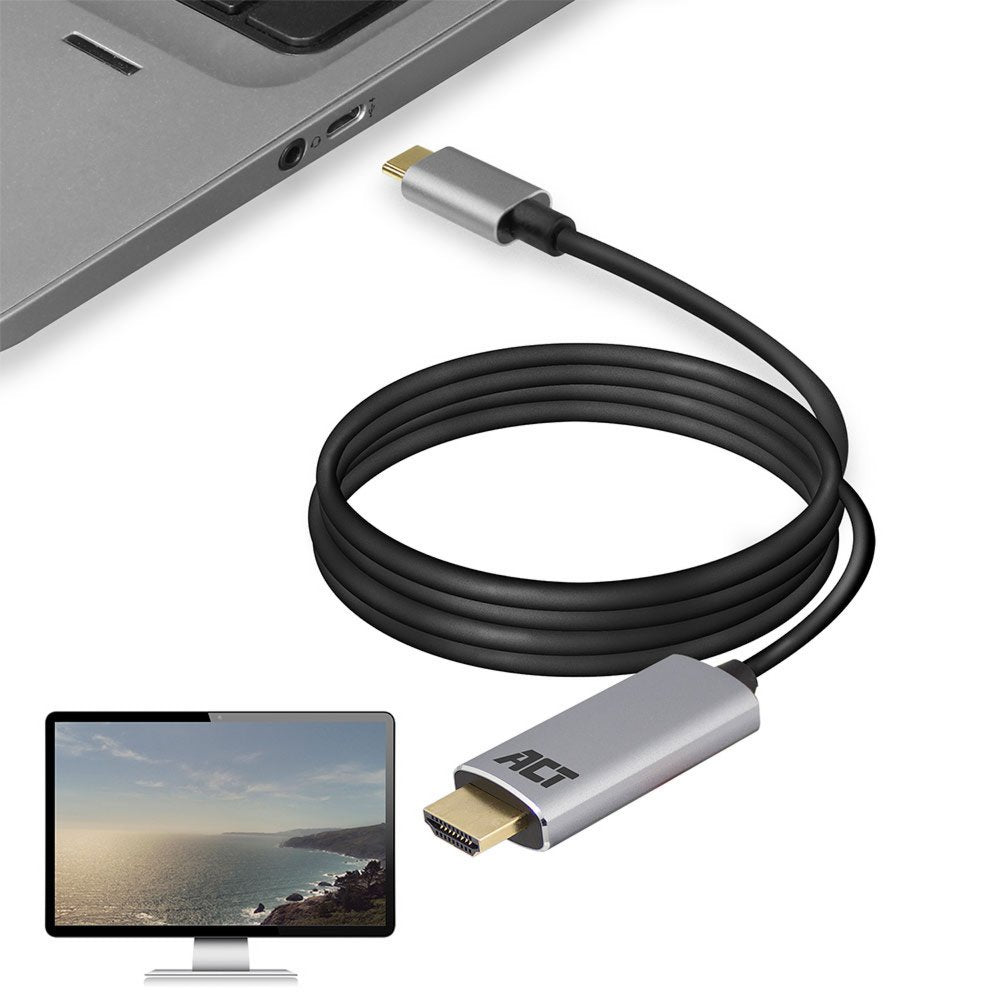 ACT AC7015 | USB-C naar HDMI kabel | 1,8 meter