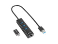 Sharkoon 4044951037575 | Docking Station & Poortreplicator | USB-C 3.2 Gen 1 | Draadloos | Zwart