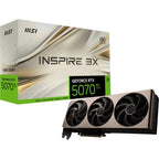 MSI GeForce RTX 5070 Ti INSPIRE 3X OC | 16GB GDDR7 | DLSS 4 | Videokaart | Nvidia GPU