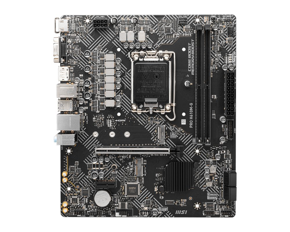 MSI PRO H610M-G | Moederbord Micro-ATX | LGA 1700 | DDR4