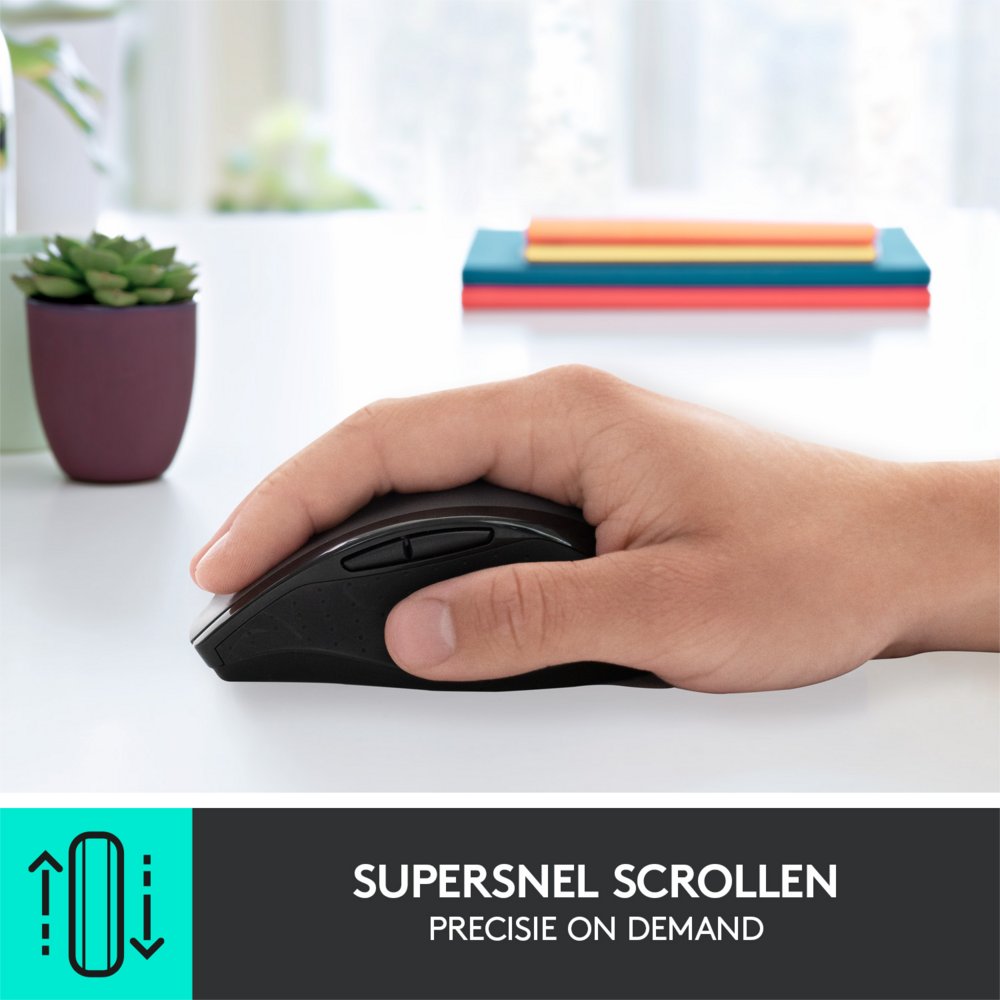 Logitech Marathon M705 | Draadloze Muis | Rechtshandig | RF | 1000 DPI | Zwart