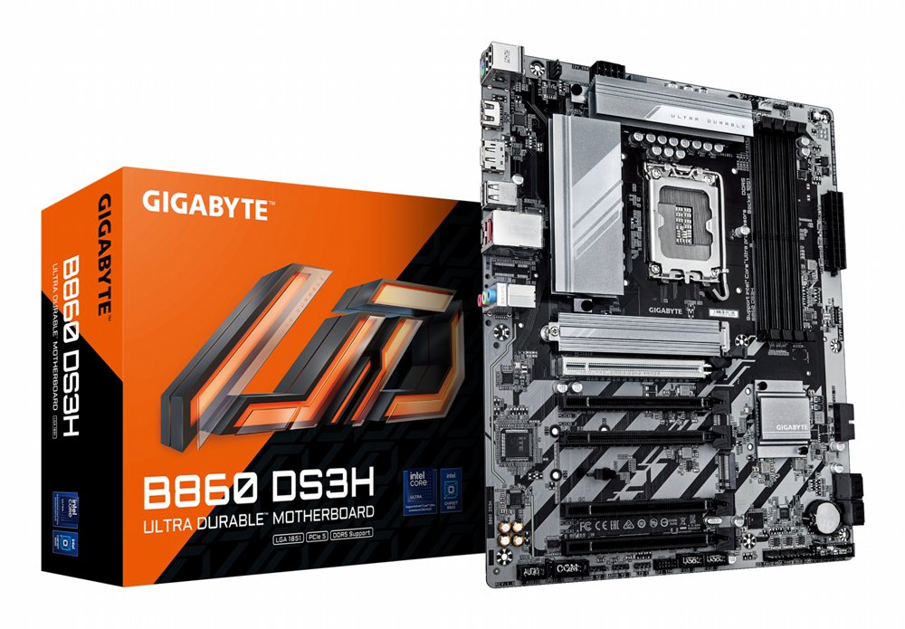 Gigabyte B860 DS3H | Socket LGA 1851 (V1) | Intel B860 | 4xDDR5 | ATX | Moederbord