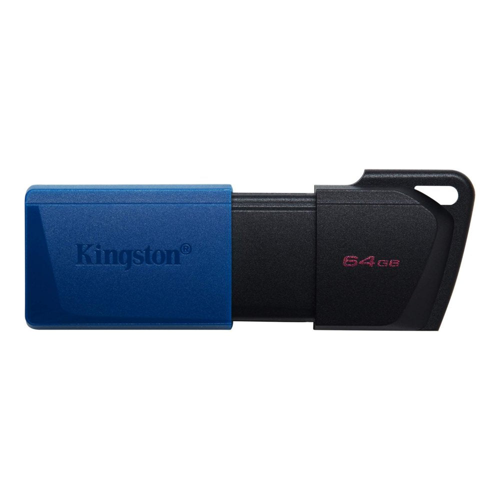 Kingston DataTraveler Exodia M | 64GB USB-A 3.2 Flash Drive | Zwart/Blauw