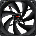 Inter-Tech Sinan F-120-S | 120mm Case Fan | 3-Pin | Zwart