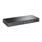 TP-Link TL-SG1218MPE | Managed Smart Switch | 18 Poorten | Gigabit Ethernet (10/100/1000 Mbps) | 16x PoE+ (192W) | 2x SFP | V