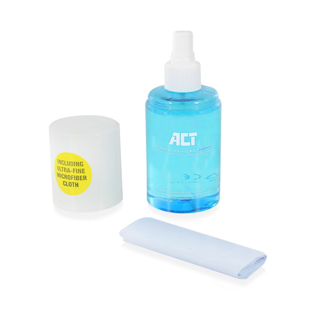 ACT AC9516 Schermreiniger inclusief Microvezel Doekje | 200ml