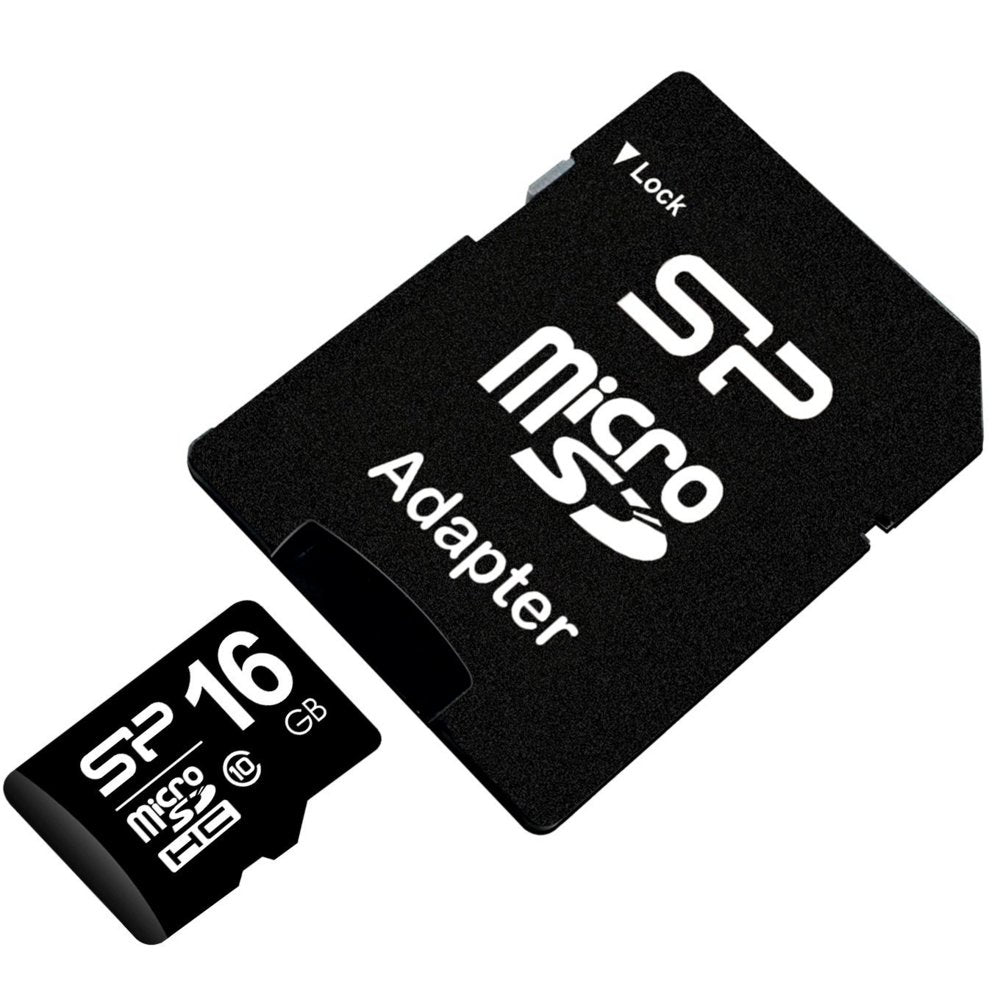 Silicon Power Elite | MicroSDHC | 16GB | Class 10 | UHS-I U1 | Inclusief SD-adapter | Zwart