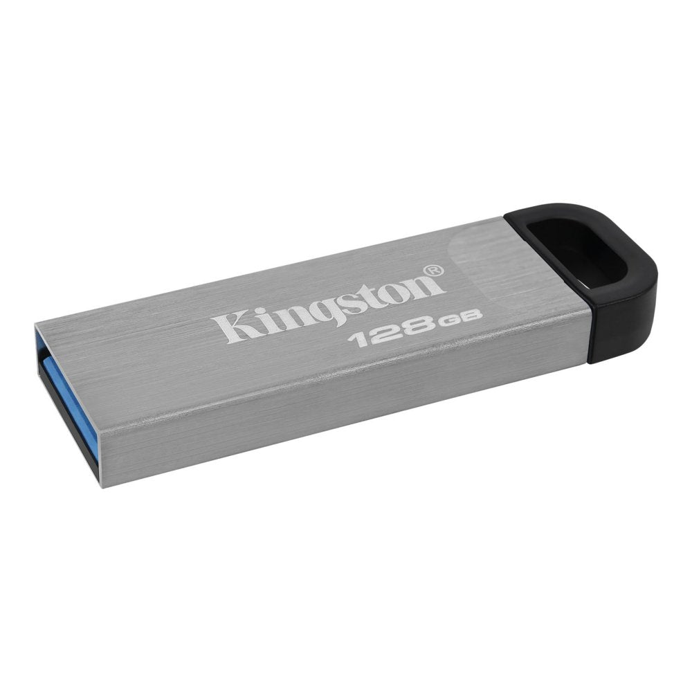 Kingston DataTraveler Kyson | 128GB USB-A 3.2 Flash Drive | tot 200 MB/s lezen | tot 60 MB/s schrijven | Zilver