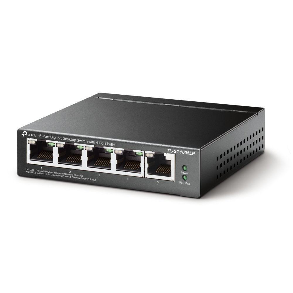 TP-Link TL-SG1005LP | Unmanaged | Gigabit Ethernet (10/100/1000 Mbps) | Power over Ethernet (PoE)