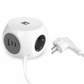 ACT Stekkerdoos Kubus | 3 Stopcontacten | USB-A & USB-C | 30W | 1,5 m | Wit